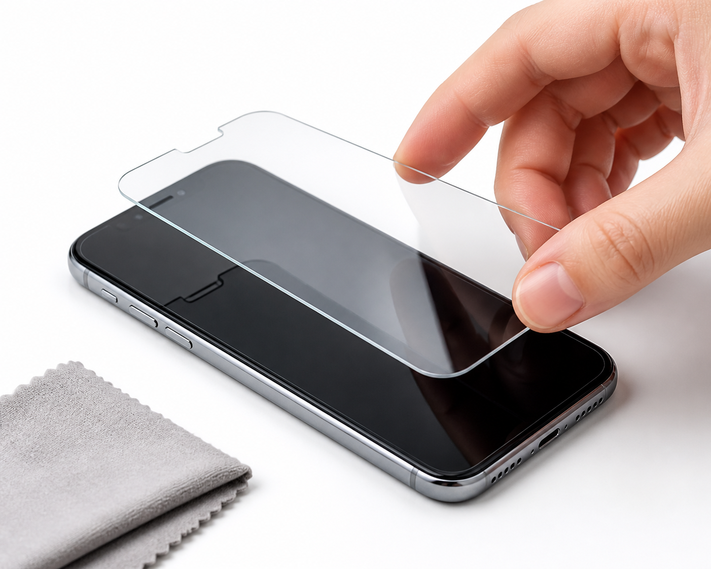 ArmorGlass screen protector application