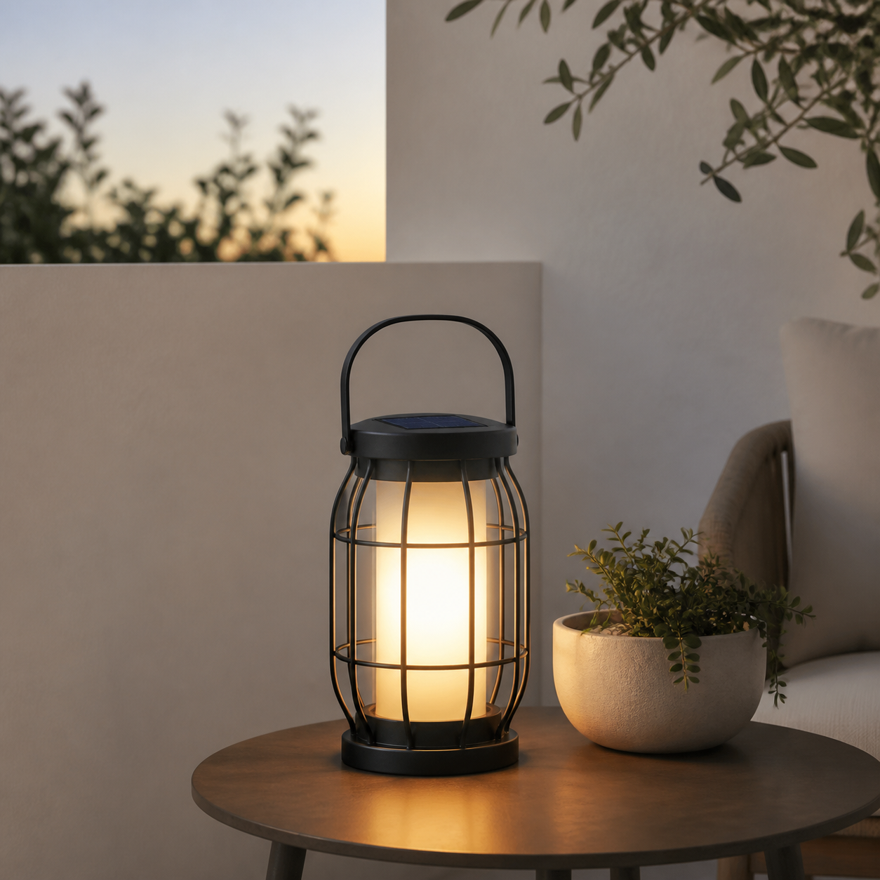 SunBright lantern in the evening