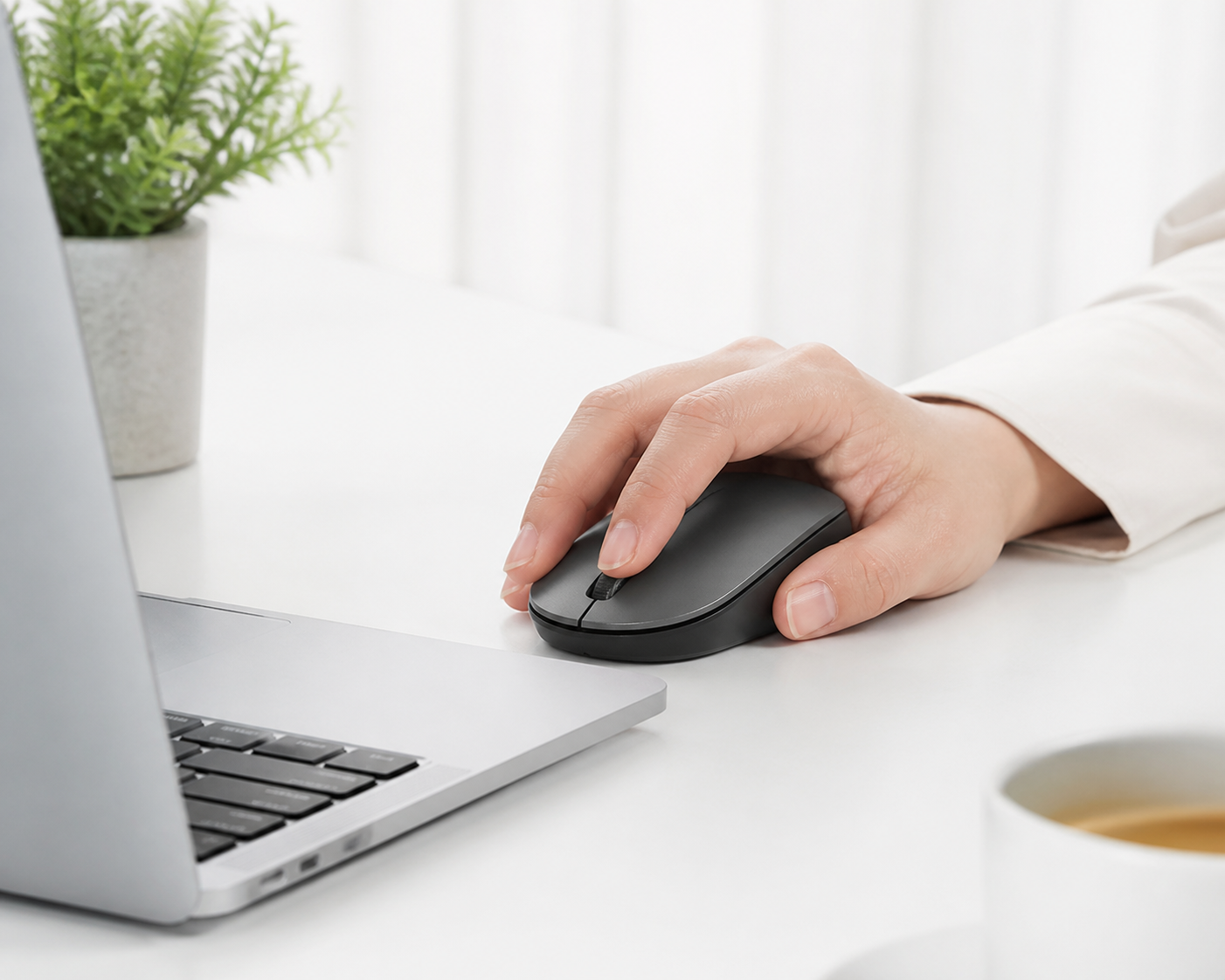 ClickPro wireless mouse in use